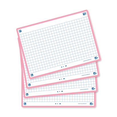 OXFORD FLASH 2.0 flashcards - squared with pink frame, 10,5 x 14,8 cm, pack of 80 - 400133903_1200_1689090961