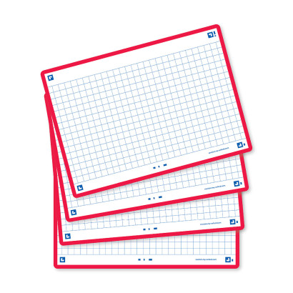 OXFORD FLASH 2.0 flashcards - squared with red frame, 10,5 x 14,8 cm, pack of 80 - 400133904_1200_1709285169