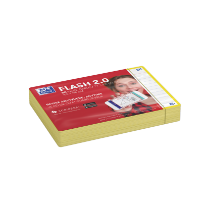 Flashcards FLASH 2.0 OXFORD - 80 cartes 10,5 x 14,8 cm - cadre jaune - ligné - 400133919_2600_1677158776 - Flashcards FLASH 2.0 OXFORD - 80 cartes 10,5 x 14,8 cm - cadre jaune - ligné - 400133919_2605_1677163454 - Flashcards FLASH 2.0 OXFORD - 80 cartes 10,5 x 14,8 cm - cadre jaune - ligné - 400133919_1300_1685139436
