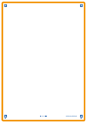 OXFORD REVISION 2.0 cards - blank with orange frame, 14,8 x 21 cm, pack of 50 - 400133976_1100_1686092085