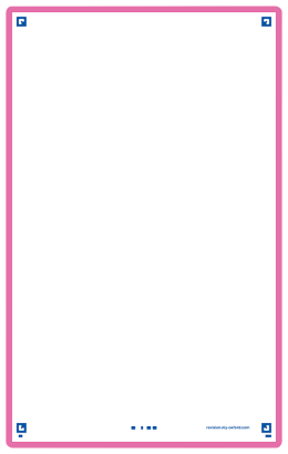 OXFORD REVISION 2.0 cards - blank with fuchsia frame, 12,5 x 20 cm, pack of 50 - 400134013_1100_1686092354