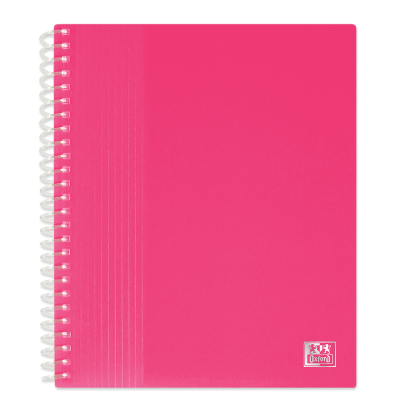 OXFORD SCHOOL LIFE SPIRAL DISPLAY BOOK - A5 - 40 pockets - Polypropylene - Translucent - Pink - 400135684_1100_1686103140