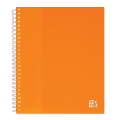 OXFORD SCHOOL LIFE SPIRAL DISPLAY BOOK - A5 - 40 pochettes - Polypropylene - Translucide - Orange - 400135686_1100_1686103143