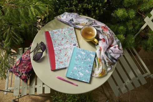 Twin Pack Oxford Floral/Bloom A5 Hard Cover Wirebound Notebook, Ruled with Margin, 140 Pages, Scribzee Enabled -  - 400139958_1201_1692623464 - Twin Pack Oxford Floral/Bloom A5 Hard Cover Wirebound Notebook, Ruled with Margin, 140 Pages, Scribzee Enabled -  - 400139958_4703_1677170250