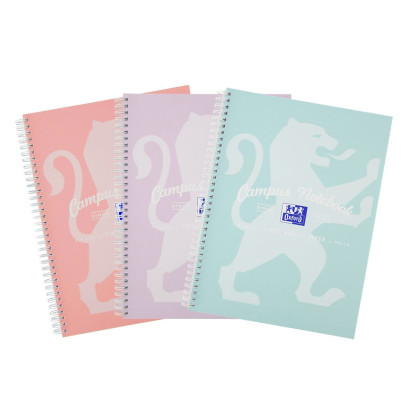 Oxford Campus A5+ Card Cover Wirebound Notebook Ruled with Margin 140 Pages Assorted -  - 400140979_1200_1677241697 - Oxford Campus A5+ Card Cover Wirebound Notebook Ruled with Margin 140 Pages Assorted -  - 400140979_1102_1676969595 - Oxford Campus A5+ Card Cover Wirebound Notebook Ruled with Margin 140 Pages Assorted -  - 400140979_1101_1676969598 - Oxford Campus A5+ Card Cover Wirebound Notebook Ruled with Margin 140 Pages Assorted -  - 400140979_1201_1677163305