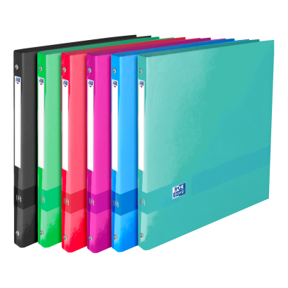 OXFORD COLOR LIFE RING BINDER - A4 - 20 mm spine - 4-O Rings - Cardboard - Assorted colors - 400142373_1402_1709630484