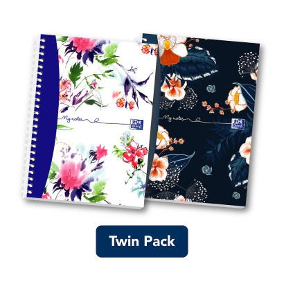 Twin Pack Oxford Botanics A5 Hard Cover Wirebound Notebook, Ruled with Margin, 140 Pages, Scribzee Enabled -  - 400146032_1200_1692623471 - Twin Pack Oxford Botanics A5 Hard Cover Wirebound Notebook, Ruled with Margin, 140 Pages, Scribzee Enabled -  - 400146032_4400_1677170808 - Twin Pack Oxford Botanics A5 Hard Cover Wirebound Notebook, Ruled with Margin, 140 Pages, Scribzee Enabled -  - 400146032_1501_1677170815 - Twin Pack Oxford Botanics A5 Hard Cover Wirebound Notebook, Ruled with Margin, 140 Pages, Scribzee Enabled -  - 400146032_1201_1677170814