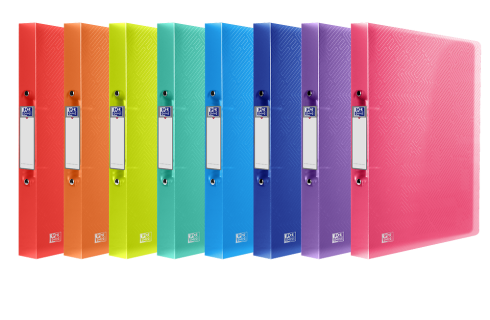 OXFORD URBAN RING BINDER - A4 - 40 mm spine - 2-O Rings - Polypropylene - Translucent - Assorted colors - 400147046_1400_1686122725