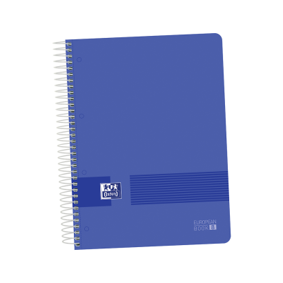 OXFORD Bloc de dibujo, espiral, 130g A4+ 20h Micro, liso 2 taladros (azul)  - Cuadernos de Dibujo Kalamazoo