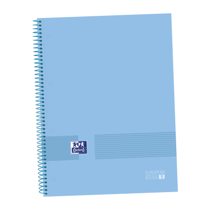 OXFORD & YOU Europeanbook 1 - A4+ - Tapa Extradura - Cuaderno espiral microperforado W&E - 5x5 - 80 Hojas - SCRIBZEE - PERIWINKLE BLUE - 400149492_1100_1686129043