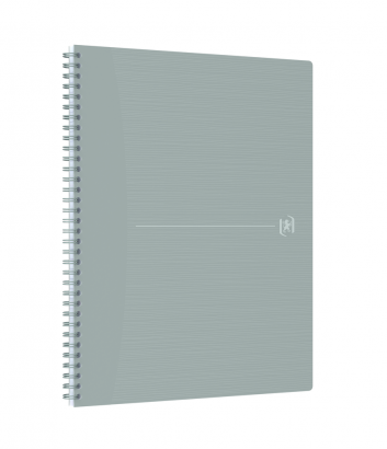 Oxford Origins Notebook - A4 med mykt omslag, dobbeltspiral, linjert, 140 sider, SCRIBZEE ® kompatibel, grå - 400150003_1300_1619600966