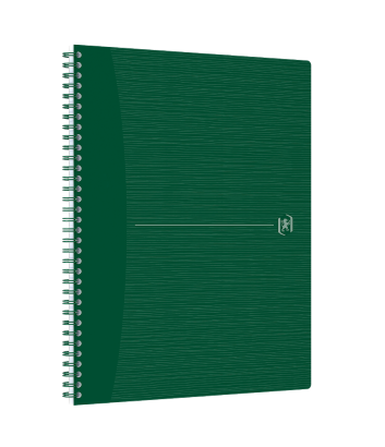 Oxford Origins Notebook - A4 med mykt omslag, dobbeltspiral, linjert, 140 sider, SCRIBZEE ® kompatibel, grønn - 400150005_1300_1686142997