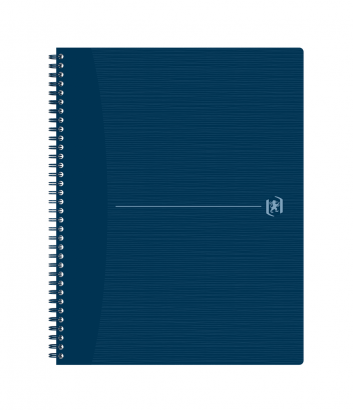 Oxford Origins Anteckningsbok - A4+ – Mjukt omslag – Dubbel spiralbindning – 5 x 5 – 140 sidor – SCRIBZEE ®-kompatibel – Blå - 400150007_1100_1619601042