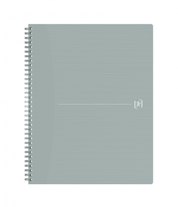 OXFORD Origins Cahier - A4+ - Couverture Souple - Reliure intégrale - Quadrillé 5mm - 180 pages - Compatible SCRIBZEE® - Gris Clair - 400150008_1100_1619601056