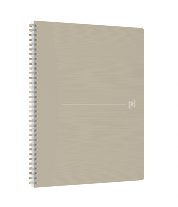 Oxford Origins Notebook - A4 med mykt omslag, dobbeltspiral, 5x5, 140 sider, SCRIBZEE ® kompatibel, sandfarget - 400150009_1300_1619601070