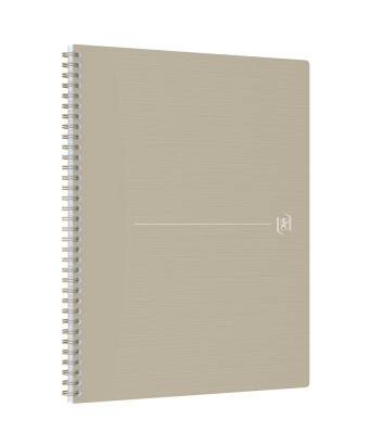 Oxford Origins Notebook - A4+ - Soft Cover - Twin-wire - 5x5 - 140 Pages - SCRIBZEE ® Compatible - Sand - 400150009_1300_1677196305
