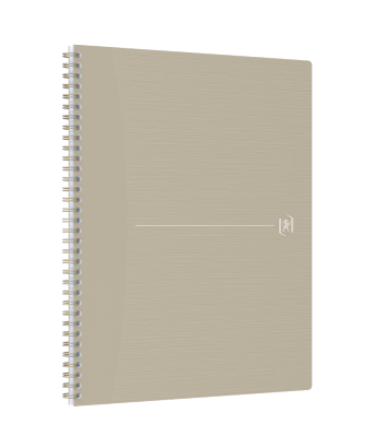 Oxford Origins Notebook - A4 med mykt omslag, dobbeltspiral, 5x5, 140 sider, SCRIBZEE ® kompatibel, sandfarget - 400150009_1300_1686143192