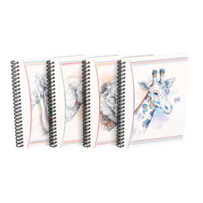 OXFORD Boho Spirit Cahier - A5 - Couverture Souple - Reliure intégrale - Ligné - 120 Pages - Couleurs assorties - 400153868_1400_1709630001
