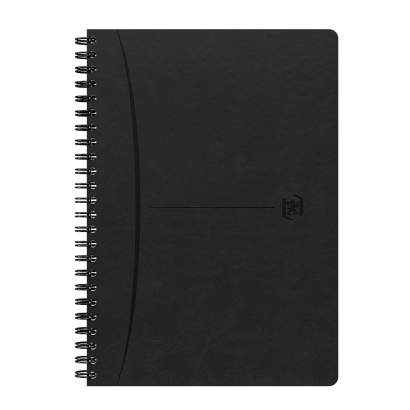 OXFORD Signature Journal - A5 - Hardback Cover - Twin-wire - 5mm Squares - 160 Pages - SCRIBZEE Compatible - Black - 400155784_1100_1686166761
