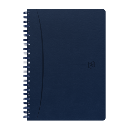 OXFORD Signature Journal - A5 - Hardback Cover - Twin-wire - Ruled - 160 Pages - SCRIBZEE Compatible - Blue - 400155785_1100_1686163068