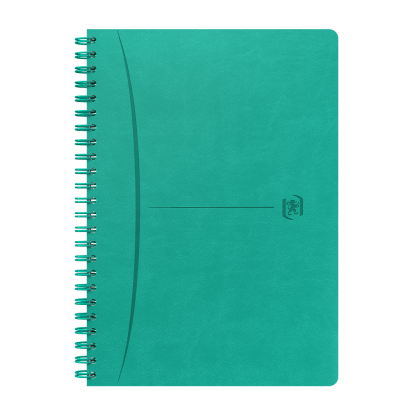 OXFORD Signature Journal - A5 - Hardback Cover - Twin-wire - 5mm Squares - 160 Pages - SCRIBZEE Compatible - Turquoise - 400155786_1100_1686165817