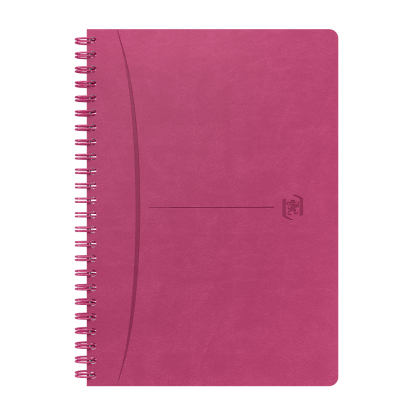 OXFORD Signature Journal - A5 - Hardback Cover - Twin-wire - Ruled - 160 Pages - SCRIBZEE Compatible - Fuchsia - 400155787_1100_1686163068