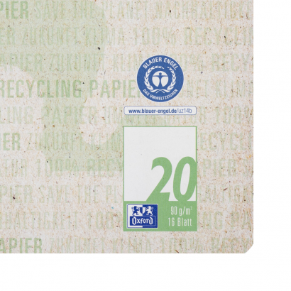 Oxford Recycling Schulheft - A4 - Lineatur 20 (blanko) - 16 Blatt - 90 g/m² OPTIK PAPER® 100% recycled - geheftet - dunkelgrün - 400159475_1100_1641996630 - Oxford Recycling Schulheft - A4 - Lineatur 20 (blanko) - 16 Blatt - 90 g/m² OPTIK PAPER® 100% recycled - geheftet - dunkelgrün - 400159475_1500_1641996964 - Oxford Recycling Schulheft - A4 - Lineatur 20 (blanko) - 16 Blatt - 90 g/m² OPTIK PAPER® 100% recycled - geheftet - dunkelgrün - 400159475_1502_1641996970 - Oxford Recycling Schulheft - A4 - Lineatur 20 (blanko) - 16 Blatt - 90 g/m² OPTIK PAPER® 100% recycled - geheftet - dunkelgrün - 400159475_1503_1641996976 - Oxford Recycling Schulheft - A4 - Lineatur 20 (blanko) - 16 Blatt - 90 g/m² OPTIK PAPER® 100% recycled - geheftet - dunkelgrün - 400159475_1504_1641996982 - Oxford Recycling Schulheft - A4 - Lineatur 20 (blanko) - 16 Blatt - 90 g/m² OPTIK PAPER® 100% recycled - geheftet - dunkelgrün - 400159475_1505_1641996987 - Oxford Recycling Schulheft - A4 - Lineatur 20 (blanko) - 16 Blatt - 90 g/m² OPTIK PAPER® 100% recycled - geheftet - dunkelgrün - 400159475_1506_1641996995 - Oxford Recycling Schulheft - A4 - Lineatur 20 (blanko) - 16 Blatt - 90 g/m² OPTIK PAPER® 100% recycled - geheftet - dunkelgrün - 400159475_1600_1641997002 - Oxford Recycling Schulheft - A4 - Lineatur 20 (blanko) - 16 Blatt - 90 g/m² OPTIK PAPER® 100% recycled - geheftet - dunkelgrün - 400159475_2300_1641997007