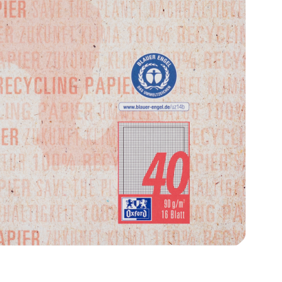 Oxford Recycling Schulheft - A4 - Lineatur 40 (kariert mit Rahmen) - 16 Blatt - 90 g/m² OPTIK PAPER® 100% recycled - geheftet - rot - 400159485_1100_1686159598 - Oxford Recycling Schulheft - A4 - Lineatur 40 (kariert mit Rahmen) - 16 Blatt - 90 g/m² OPTIK PAPER® 100% recycled - geheftet - rot - 400159485_1503_1686163469 - Oxford Recycling Schulheft - A4 - Lineatur 40 (kariert mit Rahmen) - 16 Blatt - 90 g/m² OPTIK PAPER® 100% recycled - geheftet - rot - 400159485_1500_1686163555 - Oxford Recycling Schulheft - A4 - Lineatur 40 (kariert mit Rahmen) - 16 Blatt - 90 g/m² OPTIK PAPER® 100% recycled - geheftet - rot - 400159485_3100_1686163570 - Oxford Recycling Schulheft - A4 - Lineatur 40 (kariert mit Rahmen) - 16 Blatt - 90 g/m² OPTIK PAPER® 100% recycled - geheftet - rot - 400159485_2300_1686165550