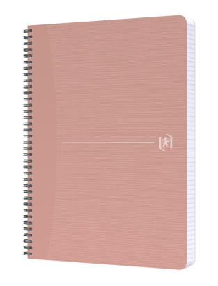 OXFORD My Rec'Up Cahier - A4 - Couverture Souple - Reliure intégrale - Quadrillé 5mm - 180 pages - Compatible SCRIBZEE® - Papier Recyclé - Rose - 400166096_1300_1686174786