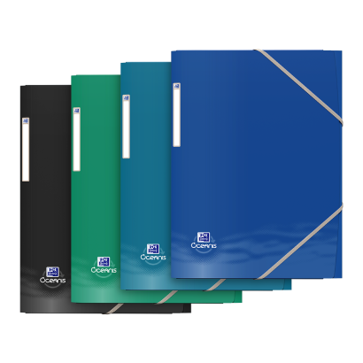 OXFORD OCEANIS 3-FLAP FOLDER - A4 - Recycled polypropylene - Assorted colors - 400170849_1200_1709027321