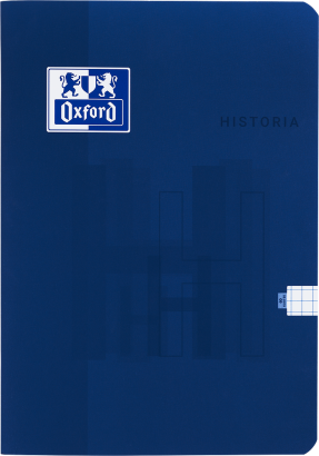 OXFORD ZESZYT PRZEDMIOTOWY HISTORIA - A5 - miękka okładka soft touch - kratka z marginesem - 60 kartek - niebieski - 400175635_1100_1689254976