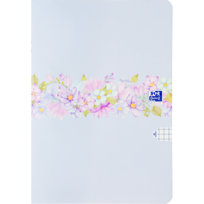 OXFORD FLOWERS ZESZYT - A5 - miękka okładka - kratka z marginesem - 60 kartek - mix - 400181450_1100_1706616656