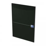 OXFORD Office Essentials notisblokk - A4 - mykt pappomslag - limt - 100 sider - linjert - svart - 100050240_1300_1659084014