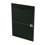OXFORD Office Essentials notisblokk - A4 - mykt pappomslag - limt - 100 sider - linjert - svart - 100050240_1300_1677241069