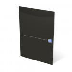 OXFORD Office Essentials Notepad - A4 - Soft Card Cover - Glued - 100 Pages - 5mm Squares - Black - 100050241_1300_1583237182