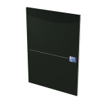 OXFORD Office Essentials Notepad - A4 - omslag i mjuk kartong - limmad - 100 sidor - 5 mm rutor - svart - 100050241_1300_1686189367
