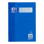 Oxford Schulheft - A4 - Lineatur 25 (liniert mit breitem, weißem Rand rechts) - 32 Blatt -  OPTIK PAPER® - geheftet - Blau - 100050329_1100_1640209557