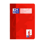 Oxford Schulheft - A5 - Lineatur 6 (blanko) - 16 Blatt -  OPTIK PAPER® - geheftet - Rot - 100050369_1100_1686094705