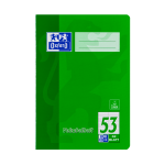 OXFORD School Vokabelheft - A5 - Lineatur 53 (2 Spalten) - 32 Blatt - Optik Paper® - Deckel aus kunststoffbeschichtetem Karton - rot und grün - 100050383_1100_1686094785
