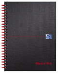 Oxford Black n' Red A5+ Matt Hardback Wirebound Notebook Ruled with Margin 140 Page Black Scribzee-enabled -  - 100080192_1100_1561095090