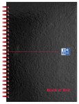 Oxford Black n' Red A5 Glossy Hardback Wirebound Notebook Ruled with A-Z Index 140 Page Black -  - 100080194_1100_1561077529