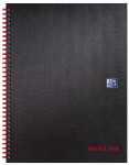 Oxford Black n' Red A4+ Matt Hardback Wirebound Notebook Ruled with Margin 140 Page Black Scribzee-enabled -  - 100080218_1100_1561095098