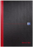 Oxford Black n' Red A4 Hardback Casebound Notebook Narrow Ruled with Margin 96 Page Black -  - 100080428_1100_1561077504