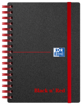 Oxford Black n' Red A6 Poly Cover Wirebound Notebook Ruled 140 Page Black -  - 100080476_1100_1554292100