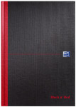 OXFORD Black n' Red Gebonden Boek - A4 - Harde kartonnen kaft - Gebonden - Blanco - 96 Vel - Zwart - 100080489_1100_1677151738