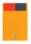 OXFORD INTERNATIONAL Notepad - A4+ - Tapa Blanda - Grapado - 1 Línea - 80 Hojas - Compatible con SCRIBZEE - Naranja - 100100101_1101_1633616995