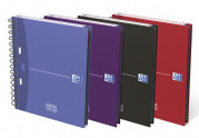 Oxford Office Essentials European Book 4 - A5+ - 5 mm kariert - 100 Blatt - Doppelspirale - Hardcover - SCRIBZEE® kompatibel - Sortierte Farben - 100100314_1400_1631729585
