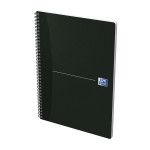 OXFORD Office Essentials Notebook - A4 – Blødt papomslag – Dobbeltspiral – Kvadreret 5x5 mm – 180 sider – SCRIBZEE®-kompatibel – Sort - 100100759_1300_1677215848