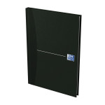OXFORD Essentials gebundenes Notizbuch - A5 - 5mm kariert - 96 Blatt - Optik Paper® - Kunststoffbeschichtetes Hardcover - schwarz - 100100905_1300_1677233666