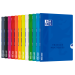 OXFORD OPENFLEX LABORATORY NOTEBOOK - 24x32cm - Polypro cover - Stapled - Seyès Squares + Plain - 80 pages - Assorted colours - 100100967_1200_1709028027